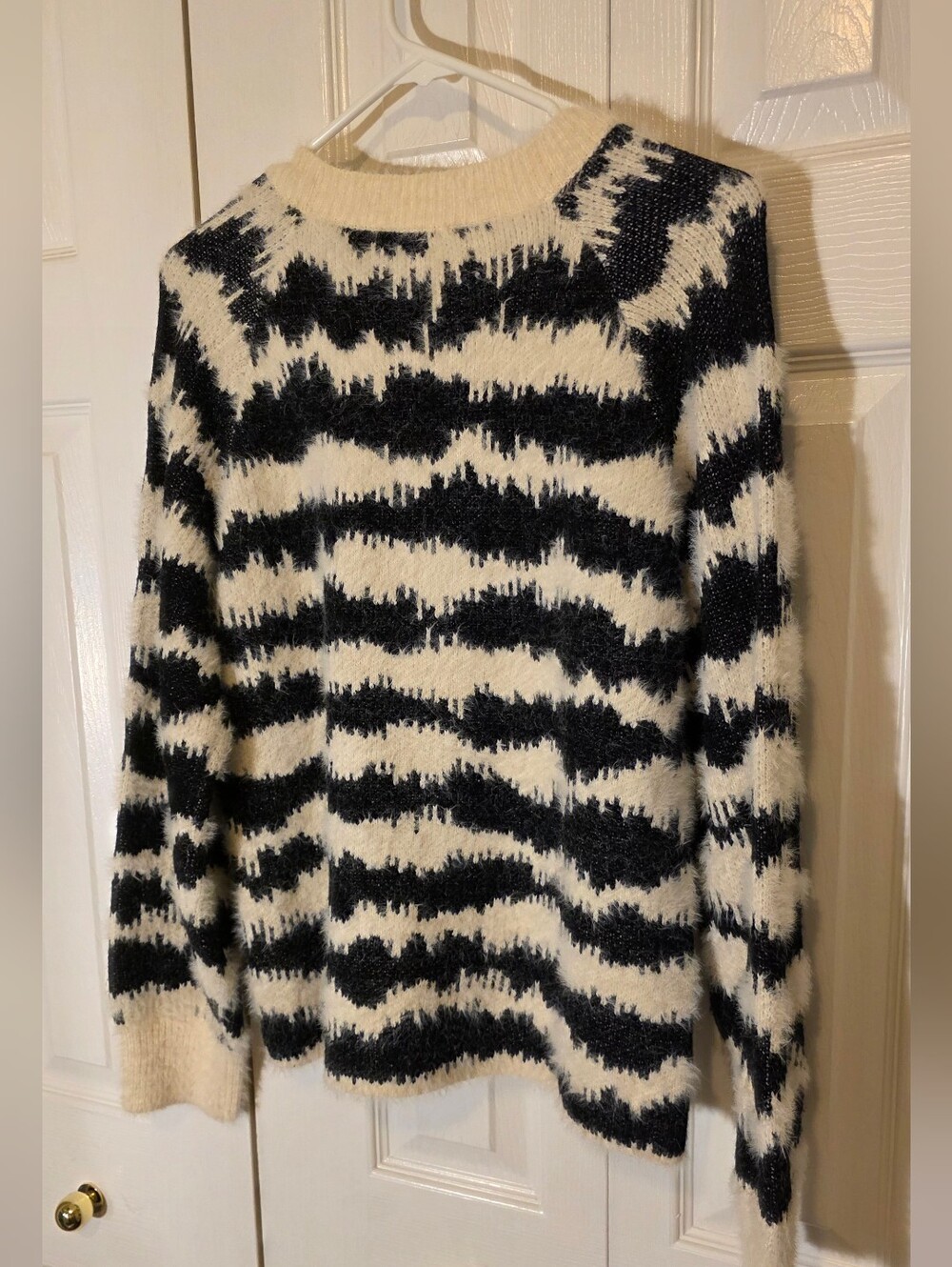 b.young Bynolle Jacquard Jumper - Black & Cream - Picture 6 of 10